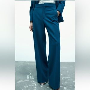 ZARA Straight Cut Pants Cornflower Blue - 2370/707 - Size S